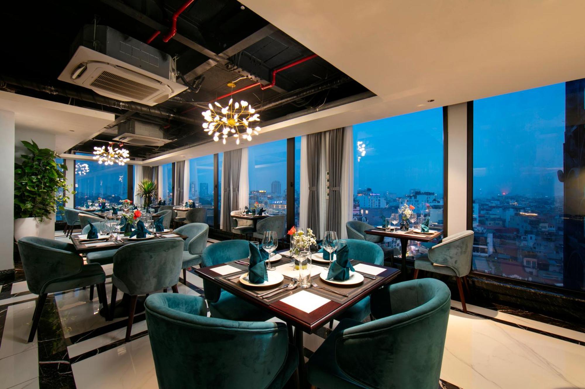 梅德镇老城区酒店 河内 外观 照片 Sky Bar