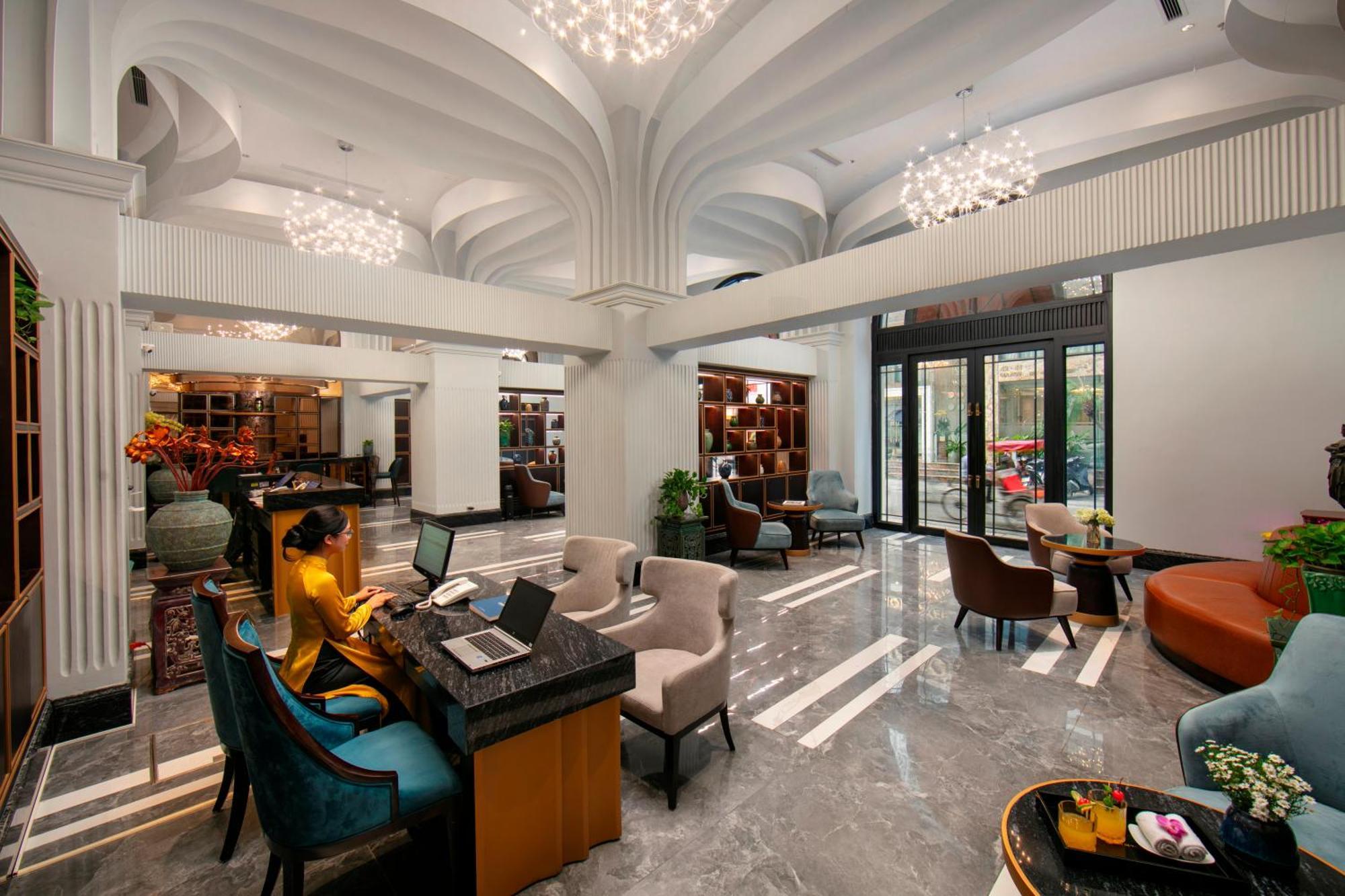 梅德镇老城区酒店 河内 外观 照片 Lobby