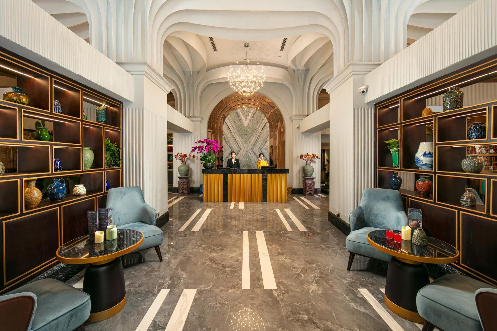 梅德镇老城区酒店 河内 外观 照片 Lobby